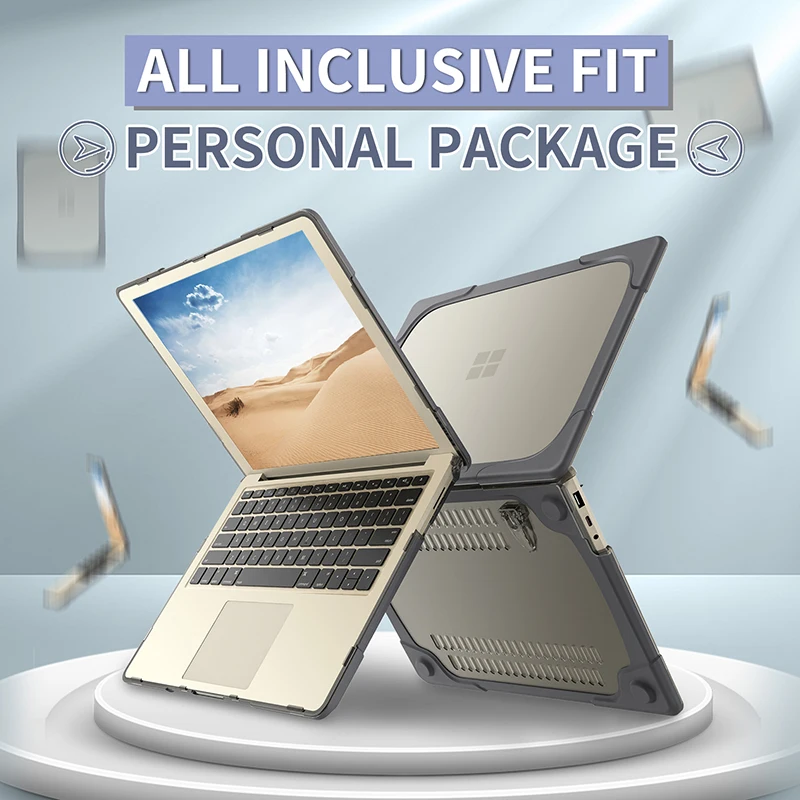 

Case For Microsoft Surface Laptop Go 1 2 3 12.4 inch 1943 2013 3710 2022 Laptop Case Kickstand Anti-scratch NoteBook Cover