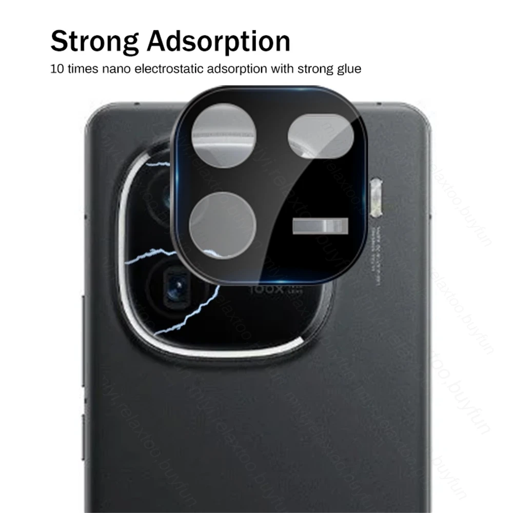 3PCS 3D Curved Camera Protector Tempered Glass Case For vivo iQOO 12 iQOO12 Pro 12Pro 5G 2023 Lens Cover Cap On iQOO12Pro Fundas