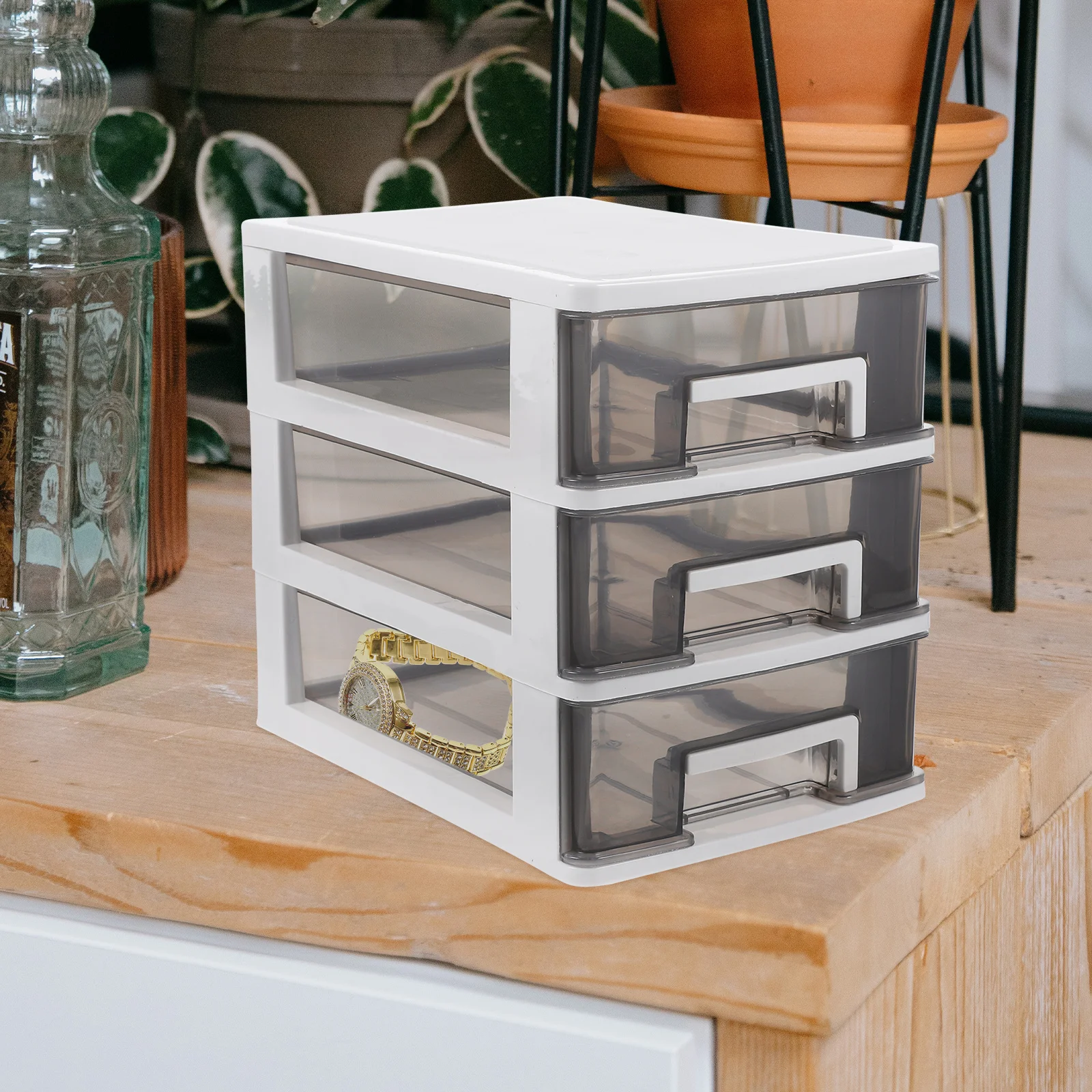 

Drawer Type Storage Box Multi-Layer Desktop Organizer For Office School Home Sundries Stationery Container