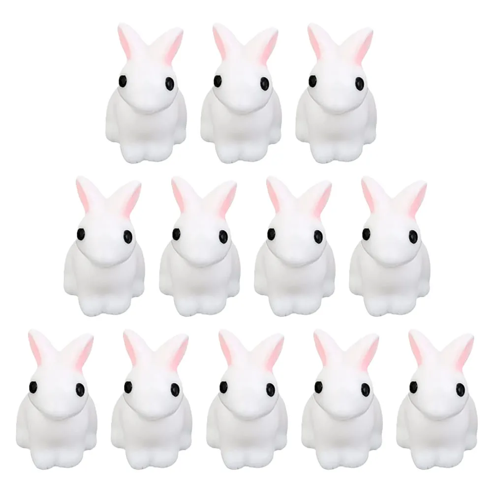

12pcs Crafts Bright Color Mini Animals Bonsai Decorations Garden Accessories Photo Props Lovely Shape Design Beautiful