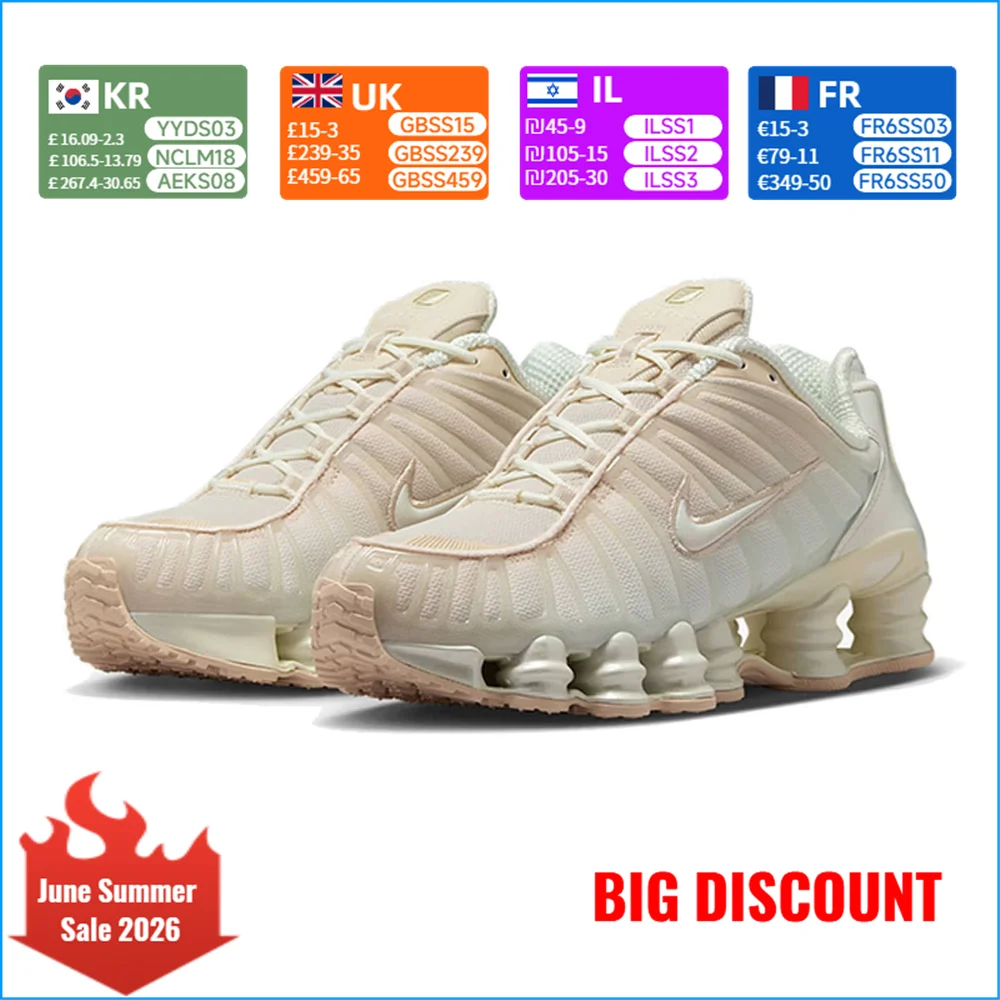 Tênis Casuais Femininos Nike SHOX TL - Antiderrapantes, Duráveis, Confortáveis, Versáteis, Tênis de Corrida Modernos IH5075-219