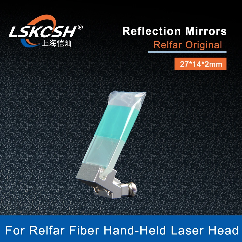 Imagem -06 - Lskcsh-lente Refletiva Laser Espelhos de Reflexão com Suporte Cabeça de Solda Manual Original Relfar 27x14x2 mm