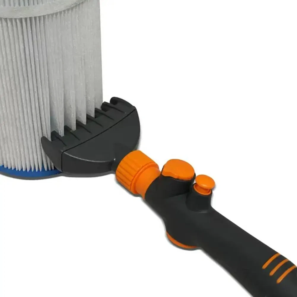 

A96I-Pool Filter Comb Cleaner Pool Cartridges Filter Cleaner Comb Hot Tub Spa Water Filter Cleaning Hose Attachment Tool