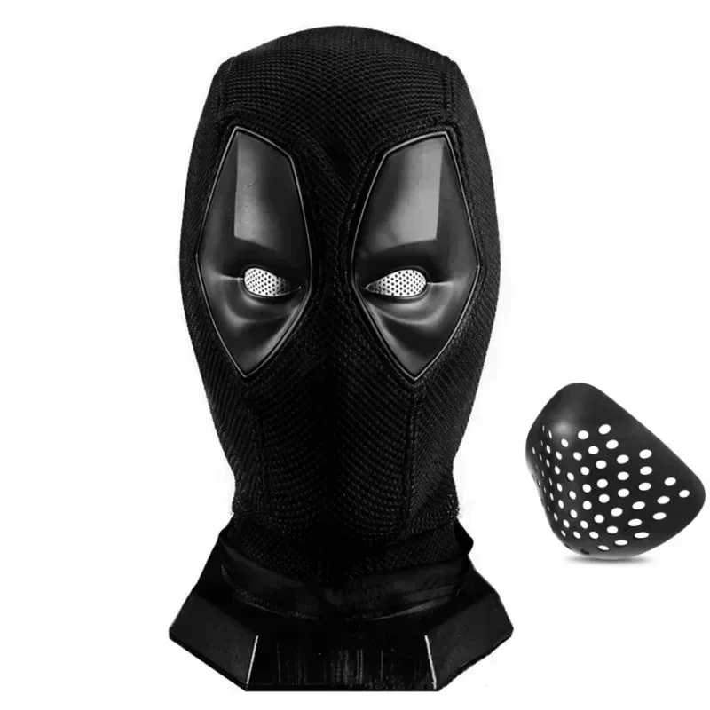 Masque Deadpool, Costume de Cosplay de fête d'halloween, couvre-chef en Nylon tricoté en coton, casque en maille, accessoires de Costume de carnaval avec coque faciale