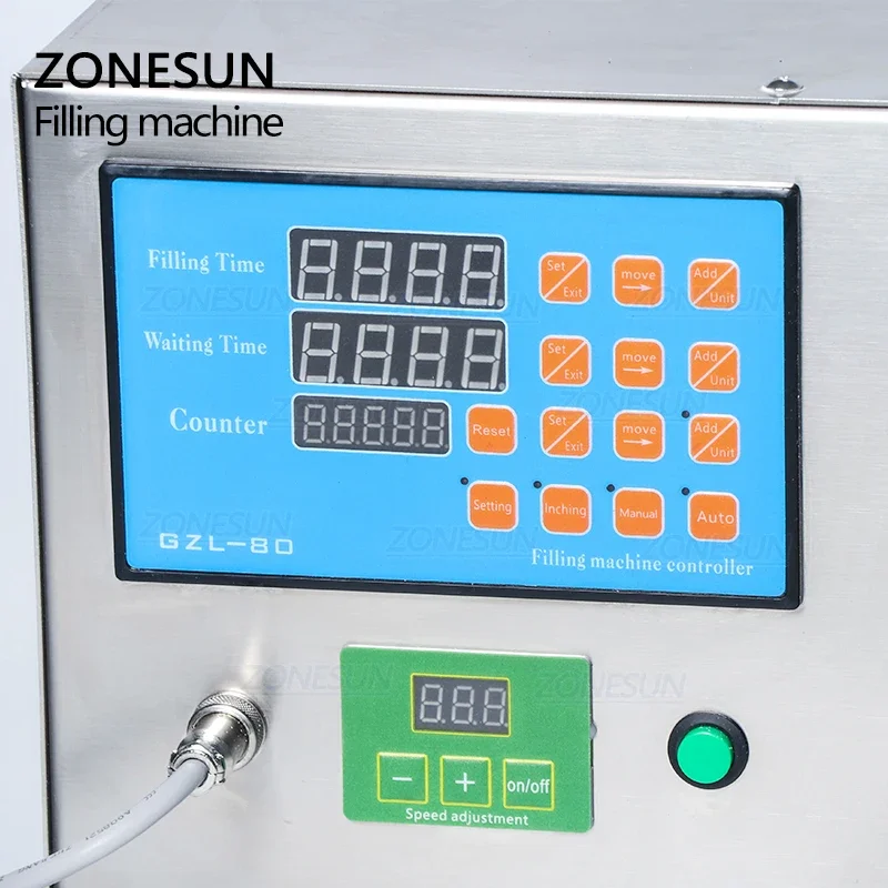 ZONESUN Liquid Filling Machine CNC Semi-auto Peristaltic Pump Bottle Vial Filler Perfume Essential Cosmetics Production ZS-YT80