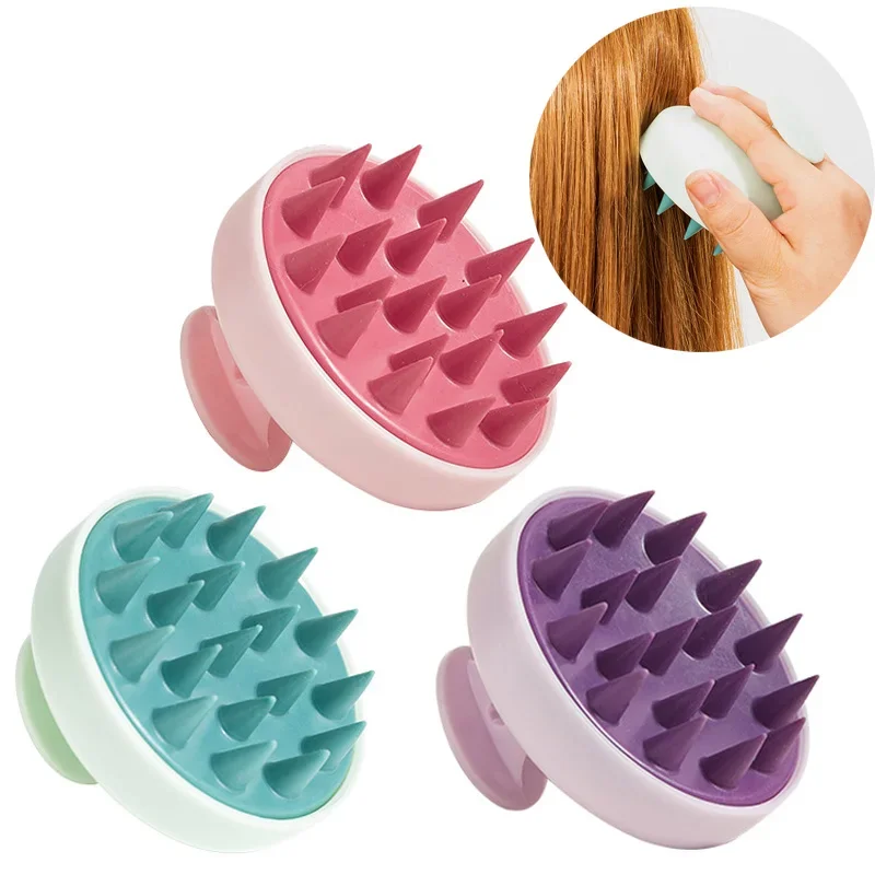 

Silicone Shampoo Scalp Hair Massager Head Body Scalp Massage Brush Comb Hair Washing Comb Shower Brush Bath Spa Massage Brush