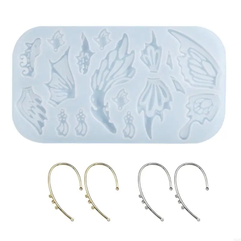 MXMF Butterflies Silicone Pendant Mold Earring Epoxy Resin Casting Mold Making Crafts