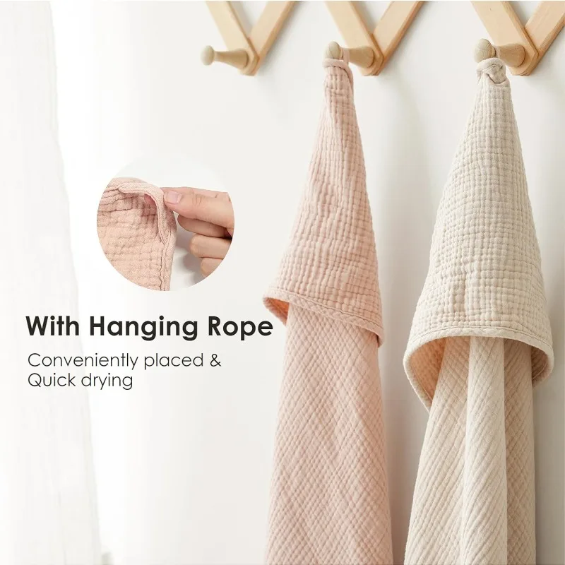 

Baby Bath Swaddle Towel Cotton Absorbent Hooded Cape for Newborn Multi Purpose Soft and Breathable