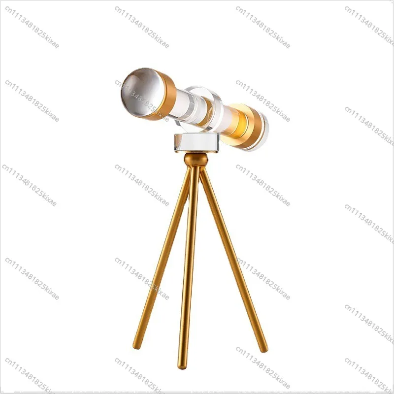 For Simple Light Luxury Astronomical Glasses Ornament Desktop Living Room Model Room Decoration Ornament Water Handicraft