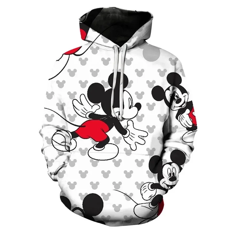 Disney Mickey Minnie Mouse Hoodie Sweatshirts Men Women Fashion Casual Cool Pullover Boys Girls Harajuku Streetwear Hoodies