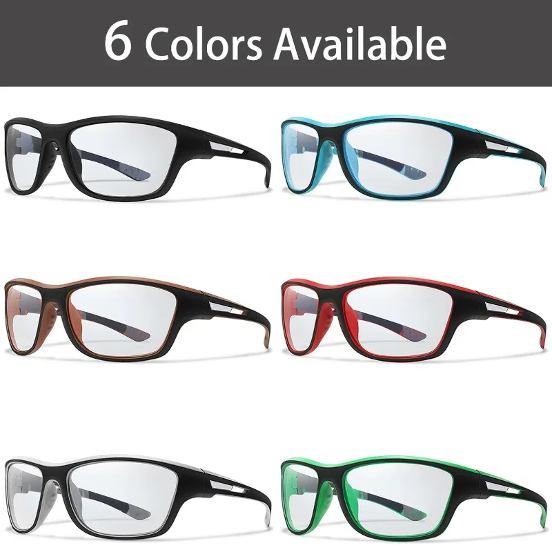 Brand Photochromic Motorcycle Sunglasses Men Women Outdoor Cycling Driving Hiking Eyewear Fishing UV400 Protection Goggles