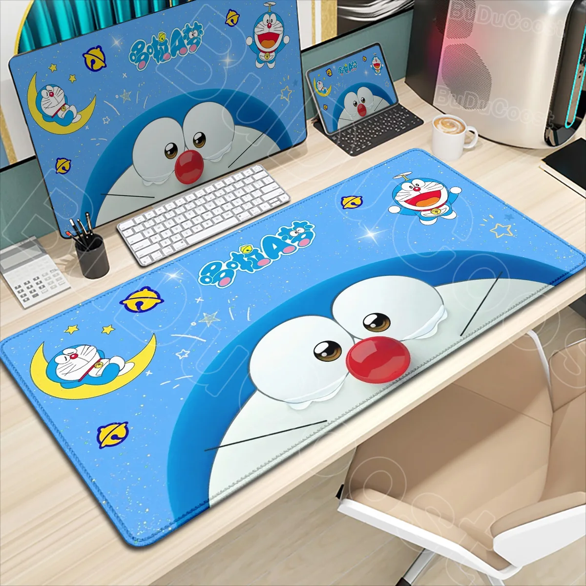 

HD Printing Kawaii D-doraemon Mouse Pad Large XXL Computer PC Gaming Accessories Desk Mats Anti-slip Rubber Laptop Soft Mousepad