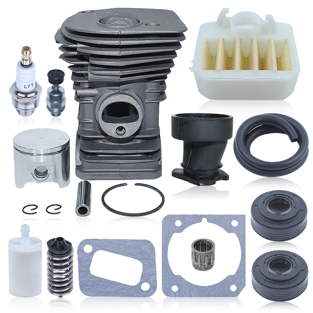 42mm-cylinder-piston-air-filter-kit-for-husqvarna-340-345-350chainsaw-503870276-537024002w-oil-seal-intake-pipe-av-buffer-spring