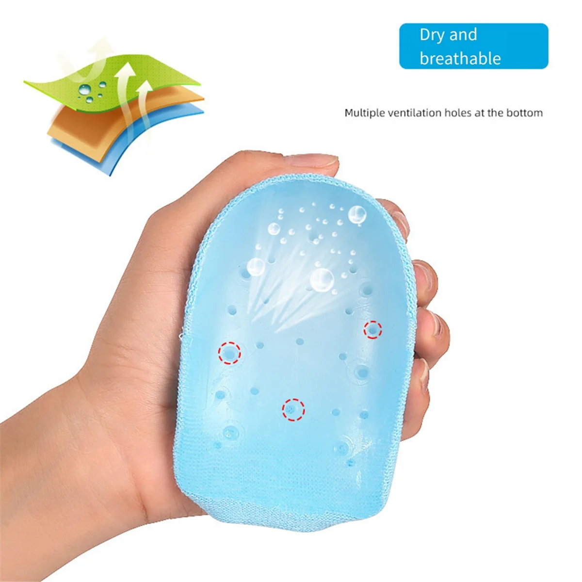 BISM 1 Paar unsichtbare Socken zur Erhöhung der Körpergröße, Gel-Fersenpolster, orthopädische Fußgewölbeunterstützung, Fersenkissen, Sohlen, Einlegesohle, Unisex, Schwarz