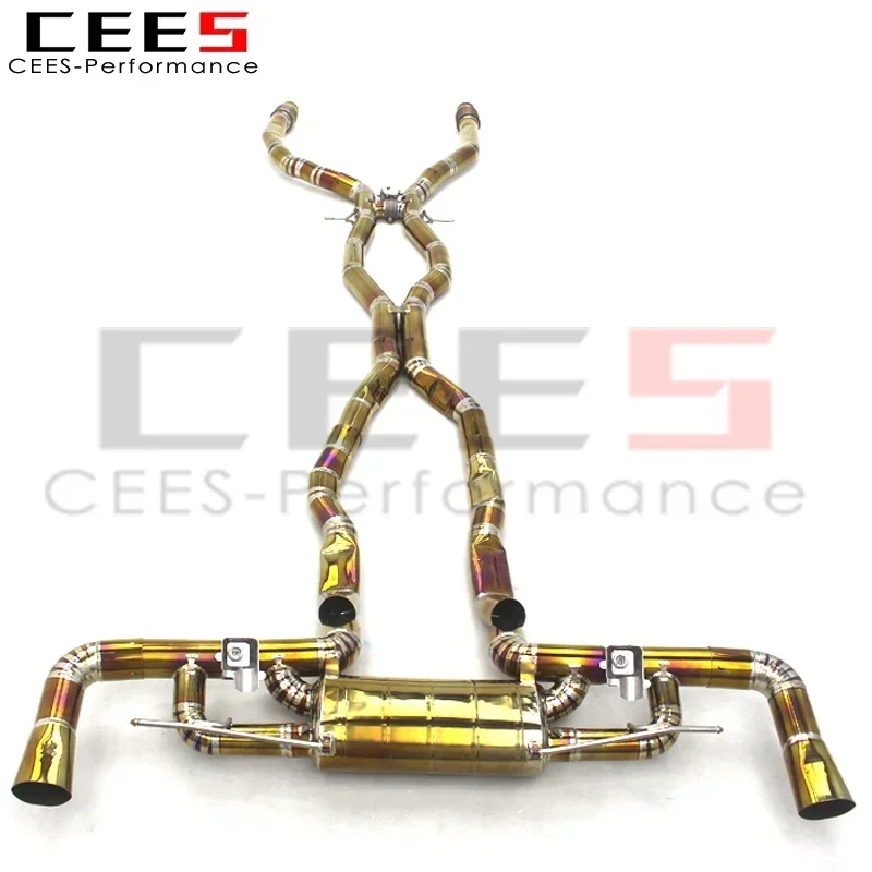 CEES for Mercedes-Benz  GLE63 AMG W166 4.0T/5.5T 2015-2022 Performance Titanium Exhaust Pipe Car Rear Catback Exhaust Muffler