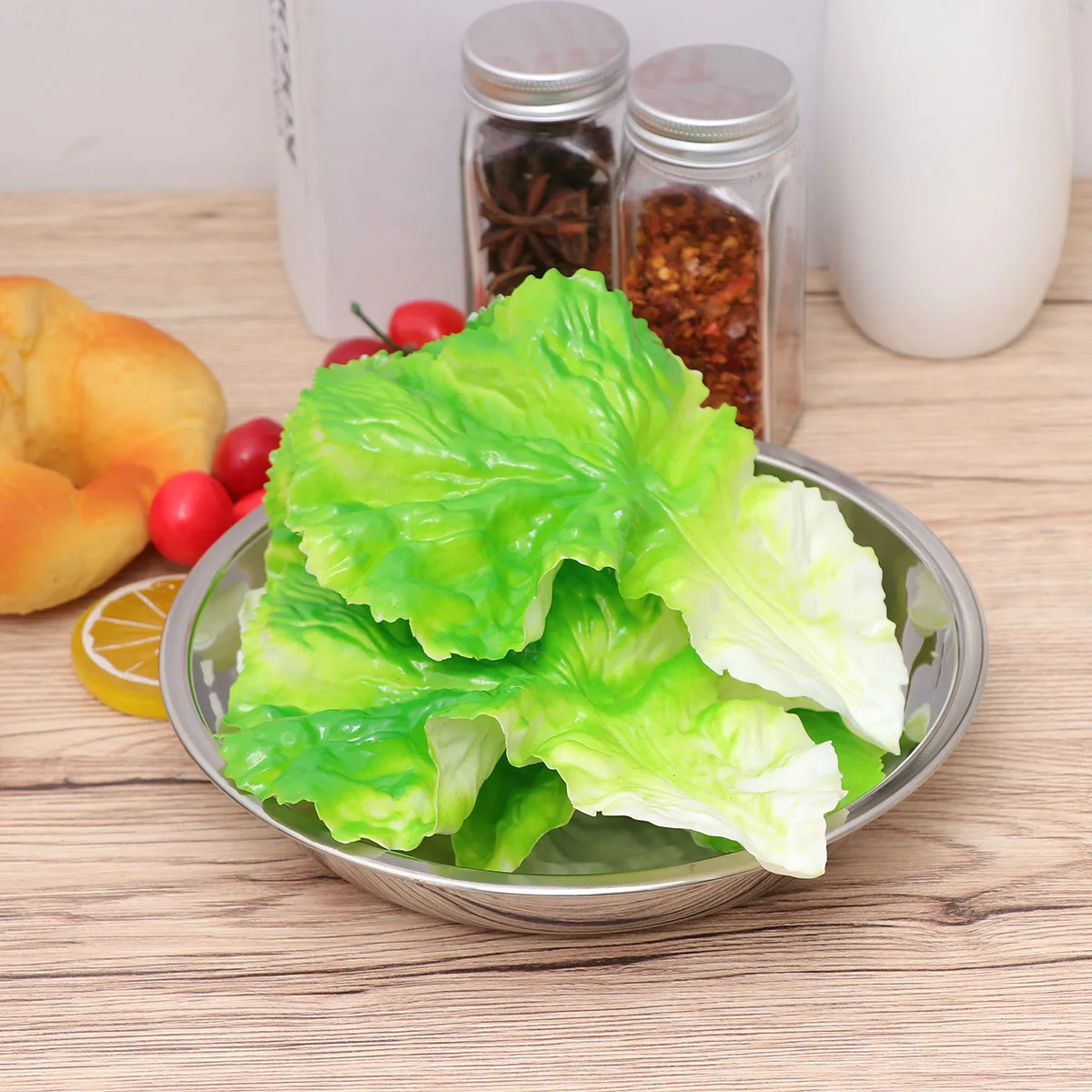 

Круглая тарелка из нержавеющей стали 304, толстая неглубокая тарелка 20 см, легкая без запаха для ужина, кемпинга, барбекю