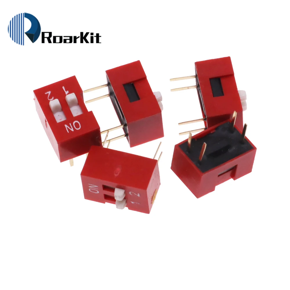 Коммутационный модуль слайдера, 5 шт., 1 2 3 4 5 6 7 8 10pin/1,27/2,54 мм, позиционный путь DIP/SMD, переключатель, синий циферблат с защелкой