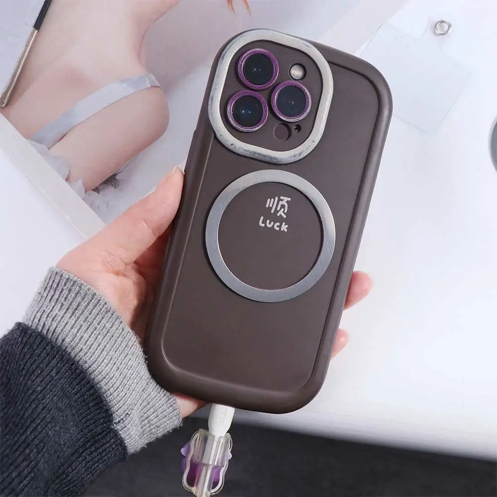 Freie Hände Magnetische Telefon Halter Frühling Seil Abnehmbare Telefon Gürtel Clip Halter Quick Release Metall Haken Telefon Rucksack Clip