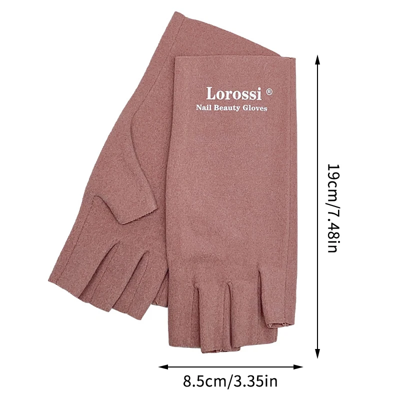 1 زوج مسمار الفن قفاز UV قفاز حماية مكافحة الأشعة فوق البنفسجية قفازات حماية الإشعاع حامي لمسمار الفن هلام Led مصباح مانيكير أداة