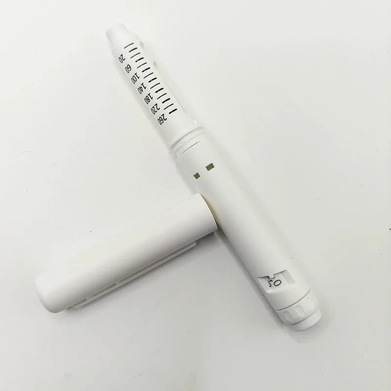 10Pcs Disposable Peptide & Insulin Pen 60U, 3ml Cartridge Injector Device, Pocket Size Portable for Home Care