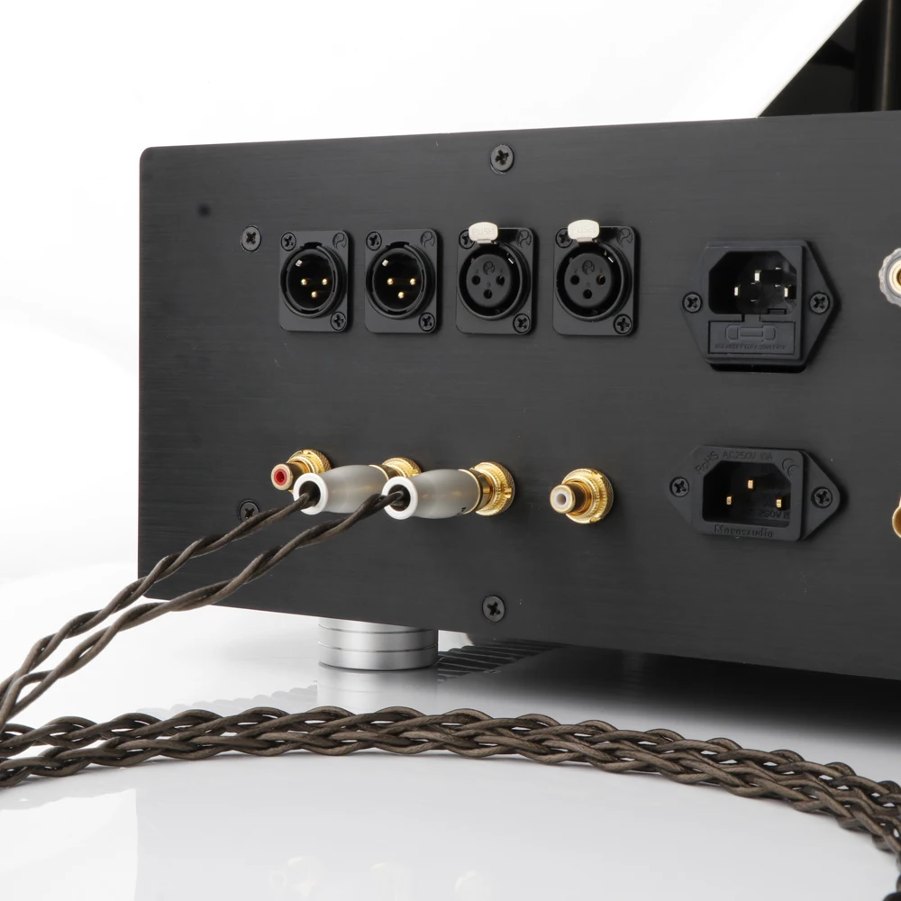 X441 Hifi Odin посеребренный аудио RCA соединительный кабель с 1 RCA на 2 RCA позолоченный разъем