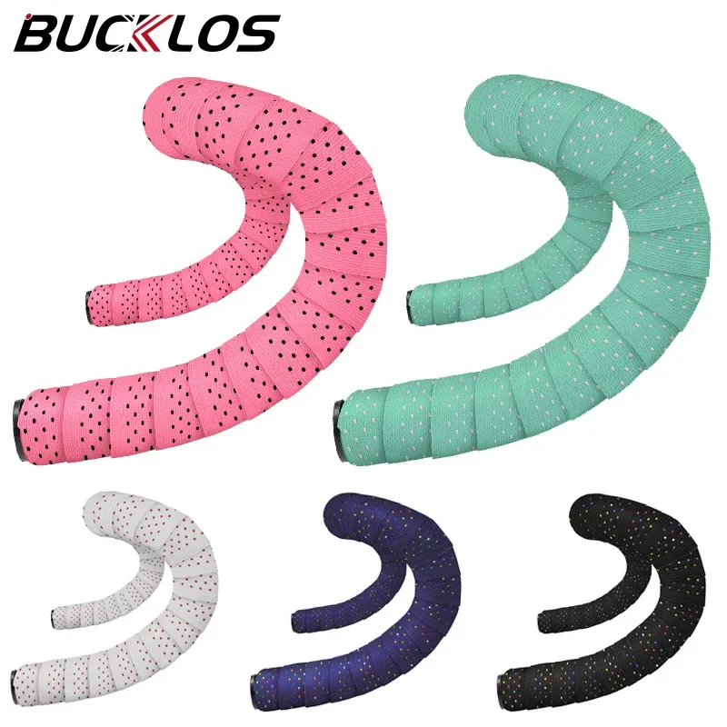 

BUCKLOS Bike Handlebar Tape Silicone Non-skid Gravel Road Bicycle Bar Tape Cork Comfort EVA Handle Bar Wrap Belt Cycling Parts