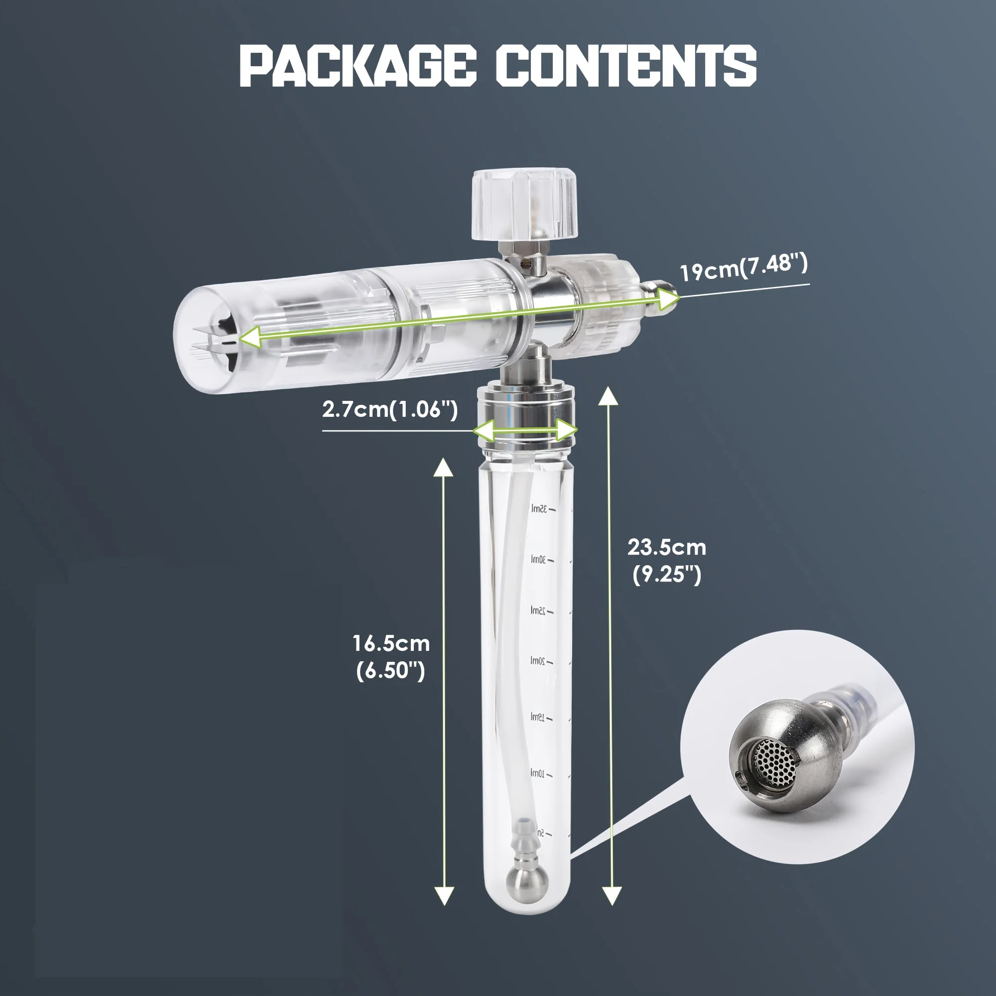 1/4'' Quick Connect Foam Cannon Pro, Transparent Soap Cannon with Adjustable Nozzle for Most Pressure Washer Accessories