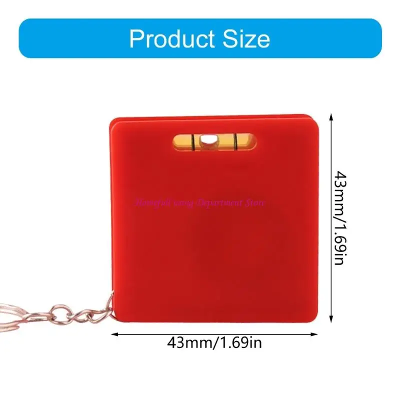  ABS Shell Mini Tape Measure Including Level Function Auto Retract Mechanism