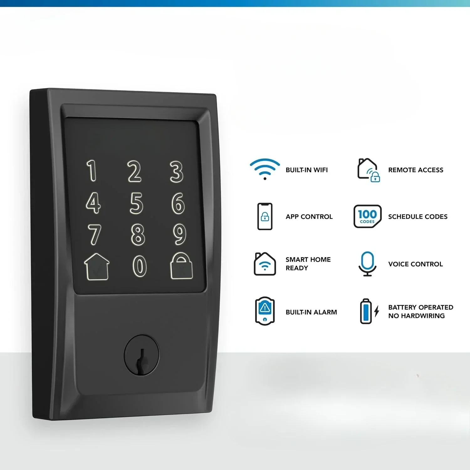 الأكثر مبيعًا الأكثر مبيعًا. قم بتثبيت Wi-Fi الذكي مع حواف القرن باللون الأسود غير اللامع.NEW #2