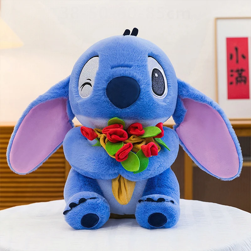 

Disney 60cm Plush Stitch Doll Bouquet Soft Toy Stuffed Animal for Kids Birthday Xmas Gift Plushie Pillow Cute Baby Doll Decor