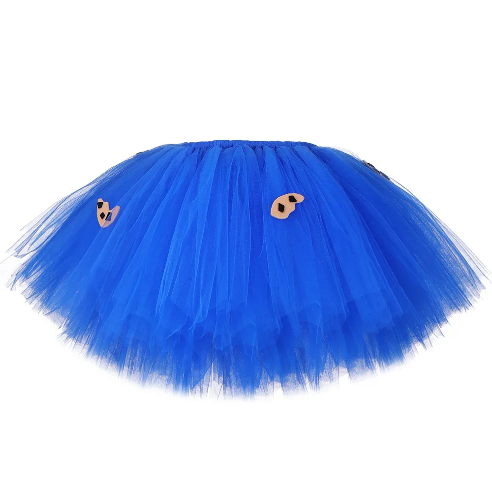 เครื่องแต่งกายกระโปรงบัลเล่ต์คุ้กกี้มอนสเตอร์สำหรับเด็กผู้หญิงเด็กน้อยวันเกิดเครื่องแต่งกายแต่งตัวฮาโลวีนการ์ตูนอนิเมะเจ้าหญิงชุดไปงานเต้นรำ