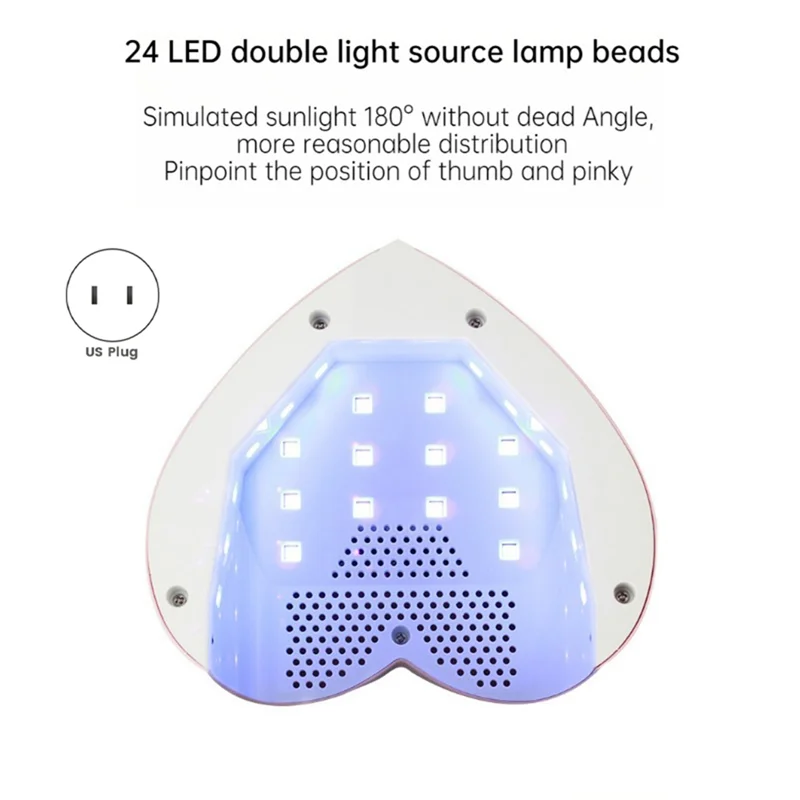ABUU-Quick Drying Nail Art Phototherapy เครื่อง LED โคมไฟเบเกอรี่เล็บเครื่องมือเครื่องเป่าเล็บ US Plug