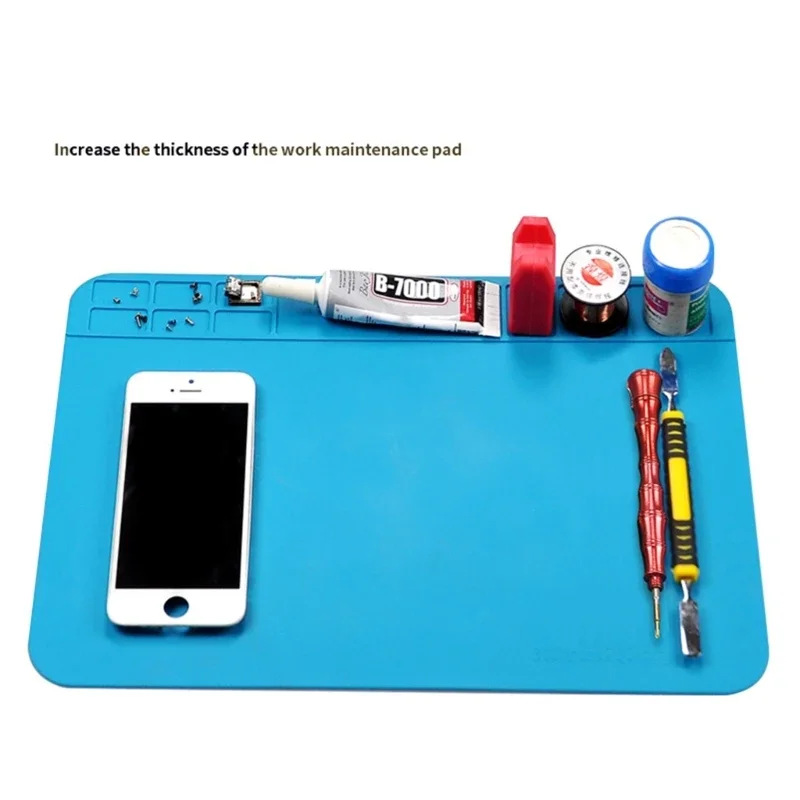 Phone Repair Mat Heat Insulation Soldering Mat Mobile Repair Tool Working Silicone Repair Pad for Soldering Station