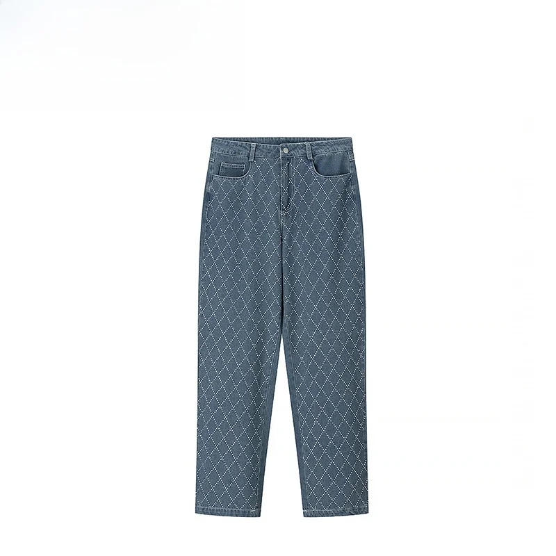 

High Waist Women's Jeans Straight Leg Casual Loose Fit Long Pants Zipper Closure Summer Faion Design New Arrival