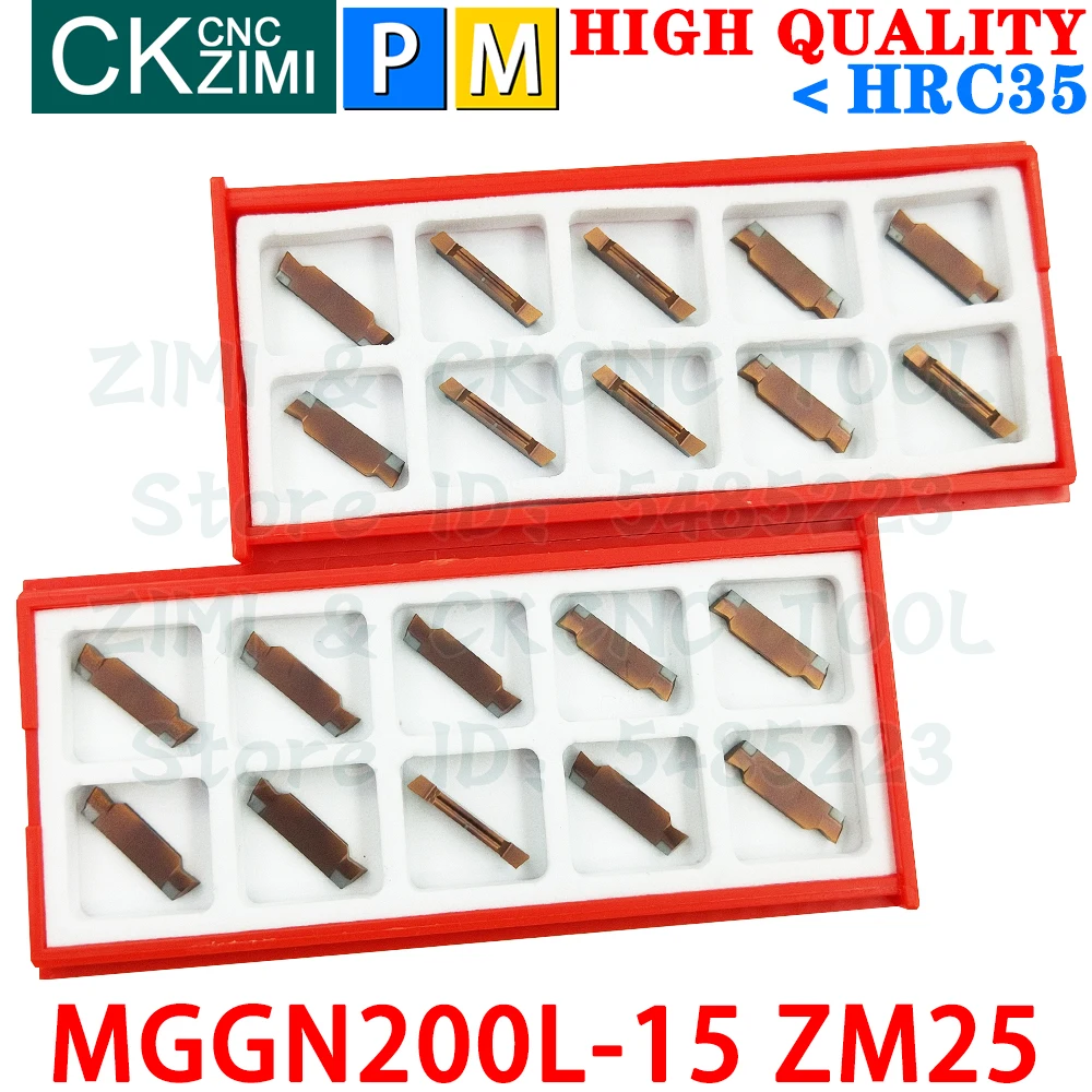 MGGN200L-15 ZM25 MGGN 200 2mm Carbide Inserts Cutting Grooving Inserts Tools CNC Metal lathe Tools MGMN 200 For MGEHR MGEHL SMGB