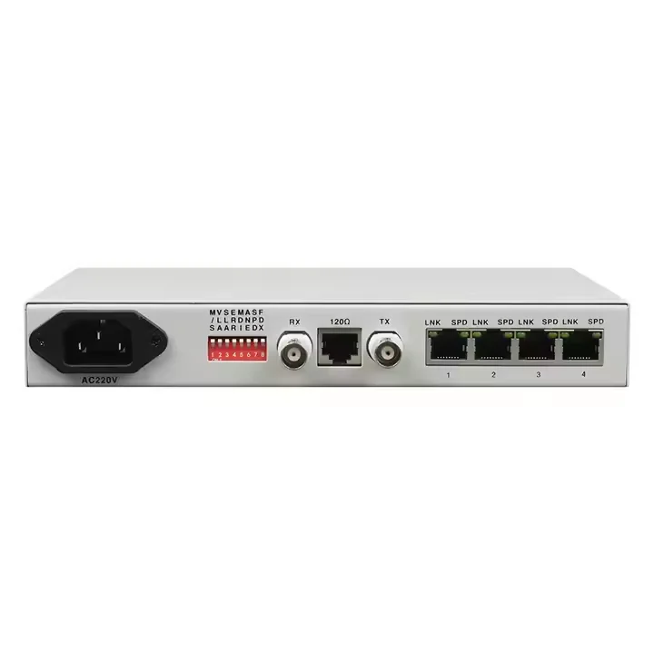 Unframed 10/100M Ethernet over  E1 Bridge Converter