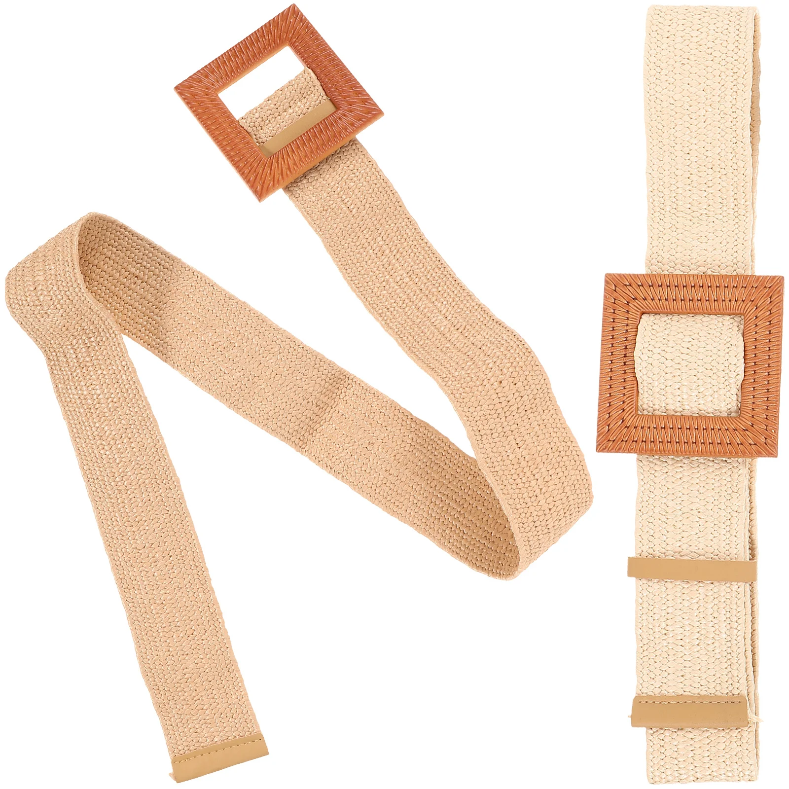 

2pcs Women Adjustable Belts Adjustable Waist Belt For Dress Wide Buckle Belts for Dresses Pants Skirts Jeans