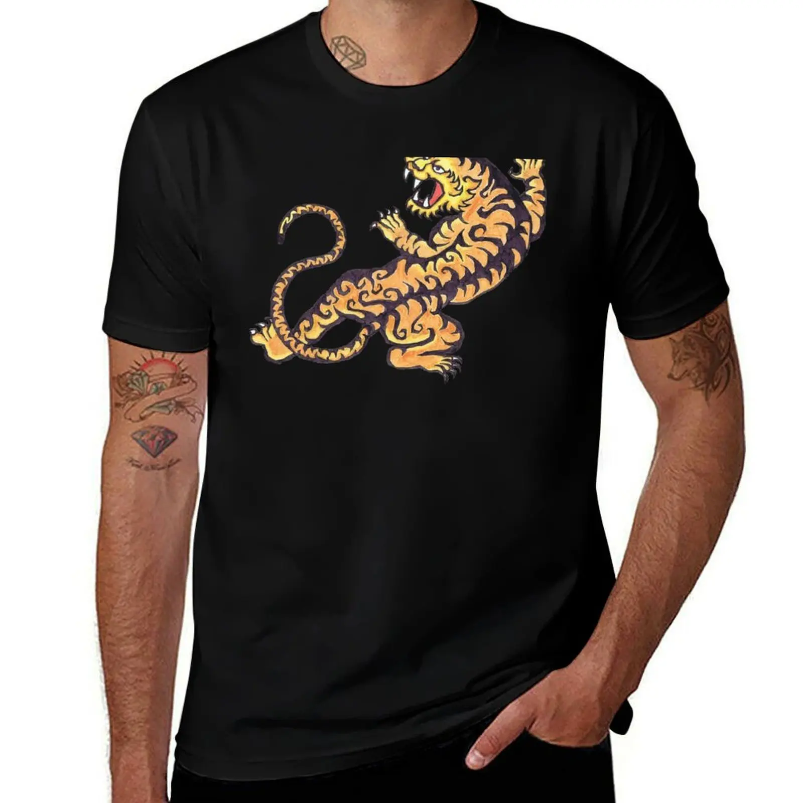Eye Of The Tiger T-Shirt Plus Size Summer Casual T-Shirt