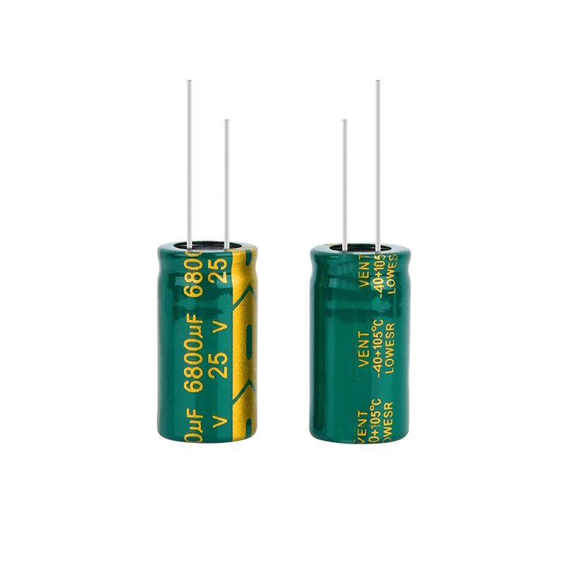 Capacitor eletrolítico, durável de alta freqüência, 25V, 6800UF, 16x30mm, especificação original, novo