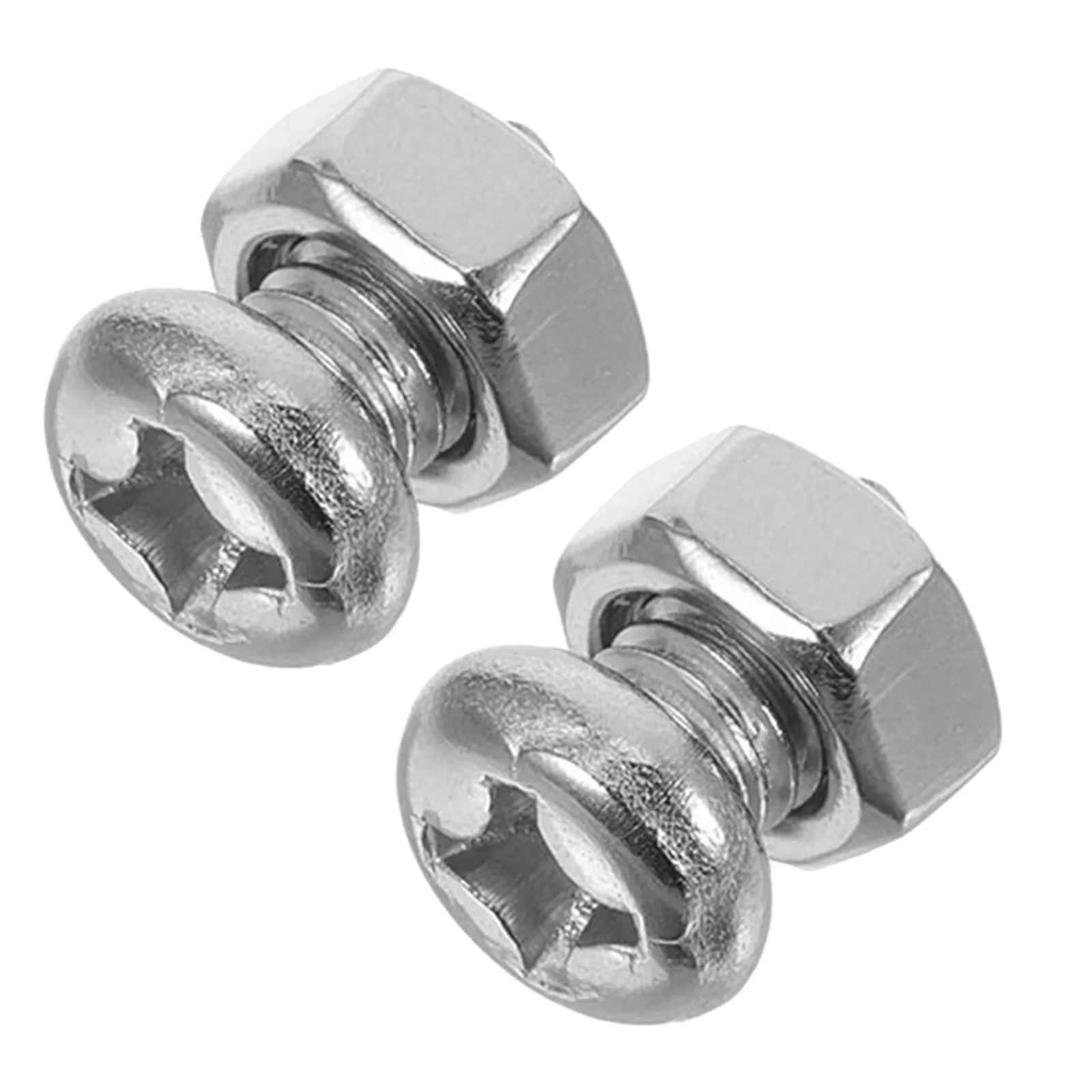 2Sets Soup Pot Handle Mount Bolts Pm5x10mm Stainless Steel Cookware Handle Screws for Wok Frying Pan Saucepan Stockpot Grip