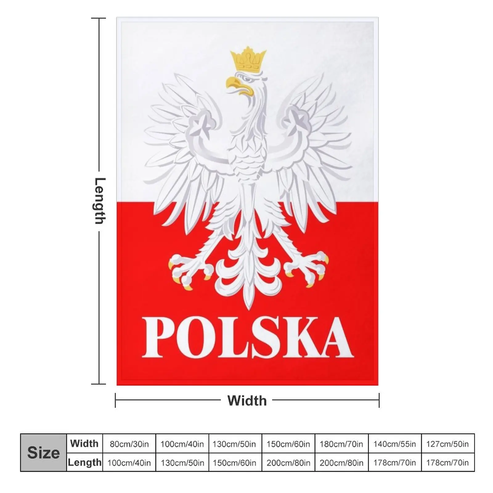 Show off your colors - Polska Throw Blanket Sleeping Bag warm for winter Blankets