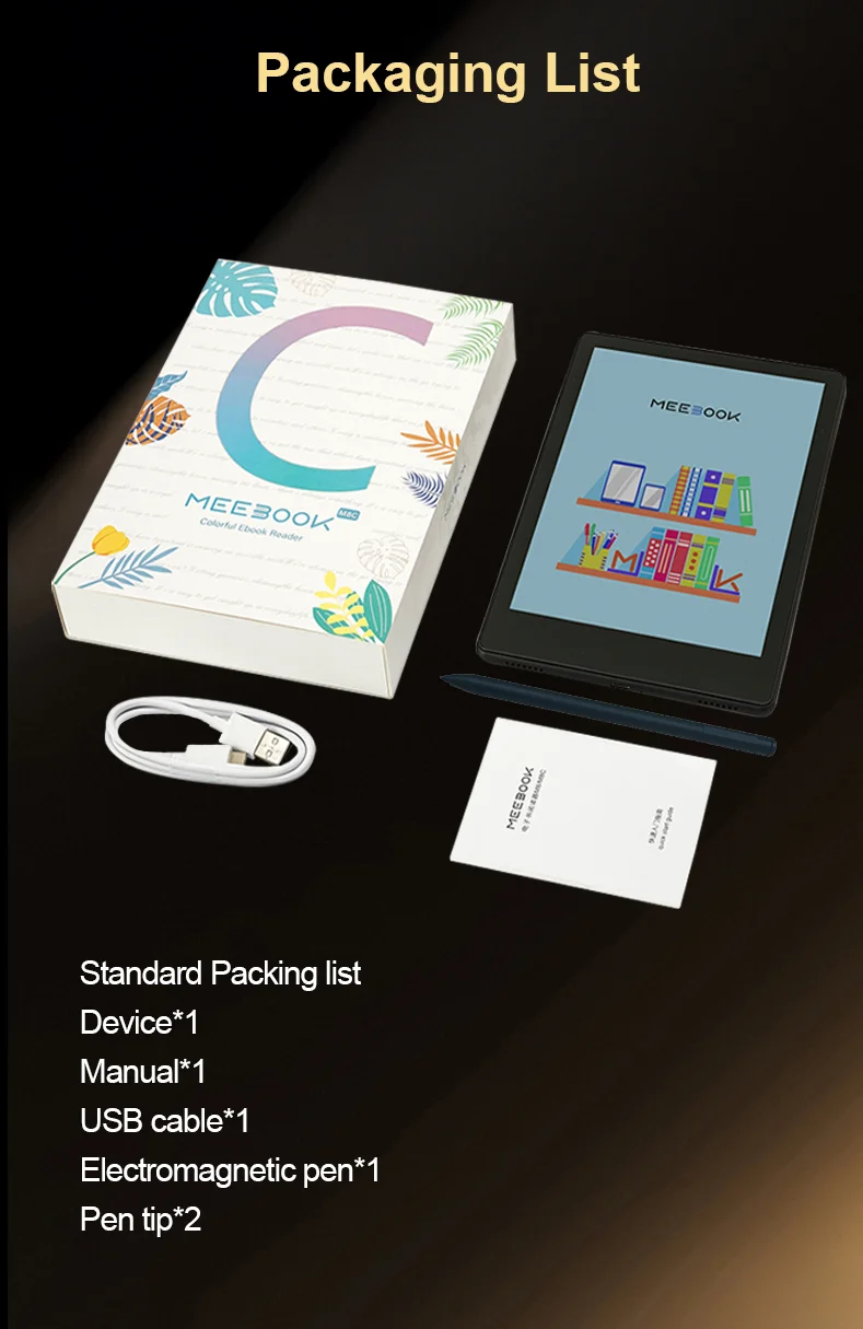 Meebook-M8CインチAndroid14電子書籍リーダー,カラーインク,Google