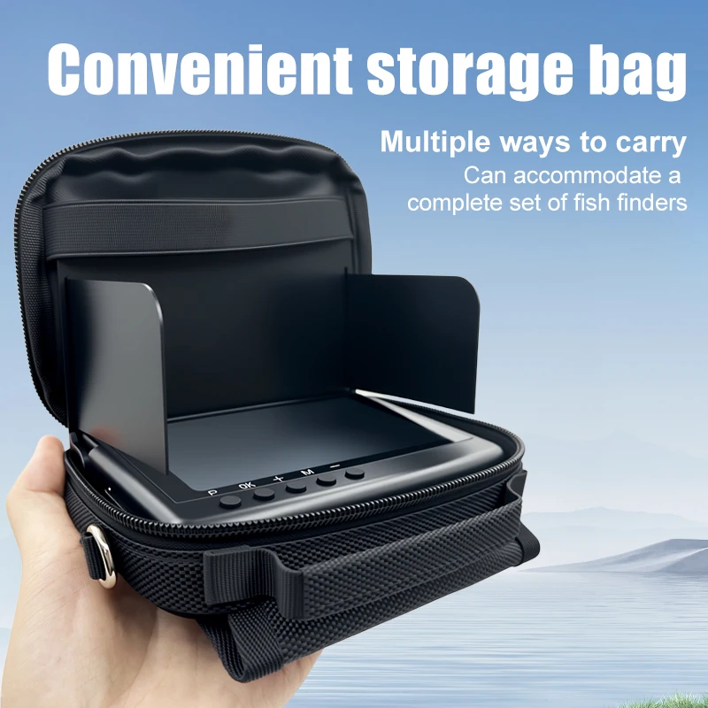 4.3-inch 30-meter Underwater Fish Finder, Equipped with a Single-shoulder Crossbody Waterproof IP68 Underwater Fishing Camera
