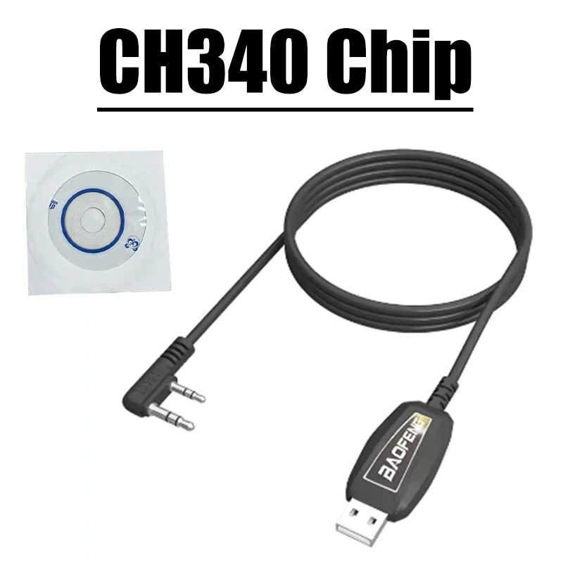 Pl2303 Chip Usb Programmering Kabel Baofeng Ondersteuning Venster 11 Voor Uv17 Pro Gps UV-21 Quansheng UV-K6 Driver Gratis Radio Accessorie