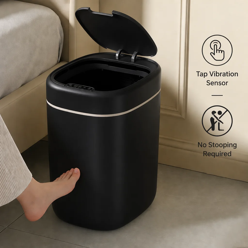 17L 17L Large Capacity Smart Sensor Trash Can with 3 Induction Modes, Touch Control & Odor Sealed Airtight Lid Design, Easy To Clean Durable Touchless Automatic Waste Bin for Bathroom Office Household Use - Aliexpress Deal