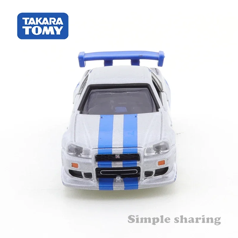 Takara Tomy Tomica Premium Unlimited 08 The Fast and The Furious BNR34 Skyline GT-R Car Alloy Toys Diecast Metal Model