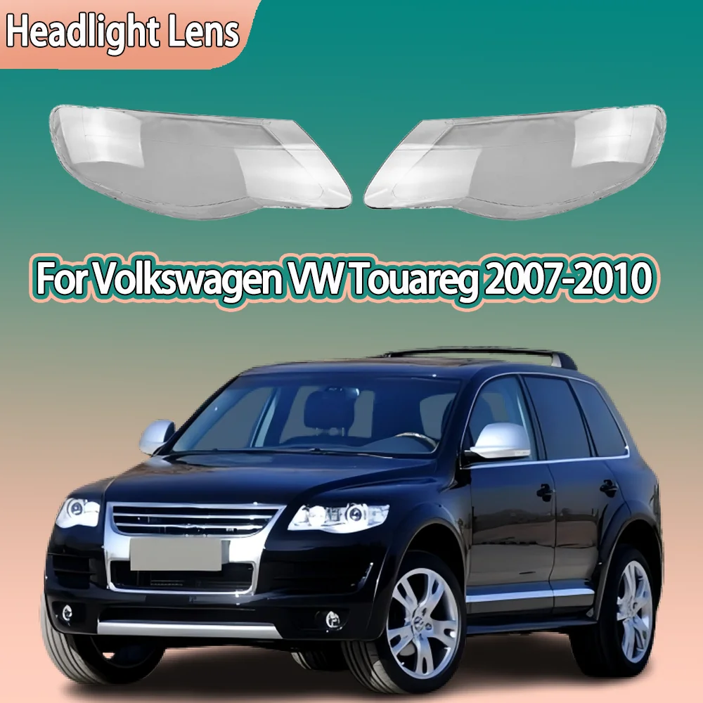 

Front Headlamp Cover Headlight Lens Transparent Shell Plexiglass Replace Original For Volkswagen VW Touareg 2007 2008 2009 2010