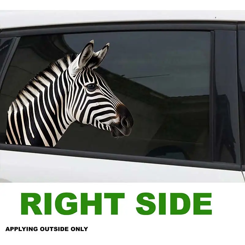 Zebra Animal Car Sticker Waterproof Vinyl Decal on Bumper Rear Window Laptop Self-adhesive Decal For Car Accessories SH345