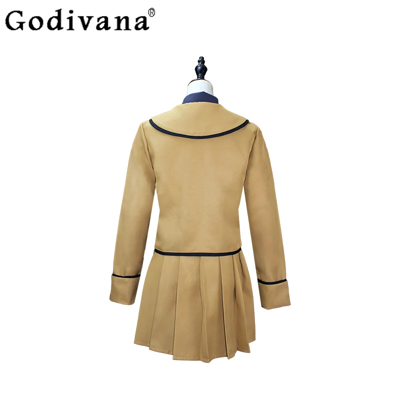 女性ハロウィンスカート衣装神様愛アニメ桃園コスプレ衣装女の子 JK 制服 Cos コートとスカートセット