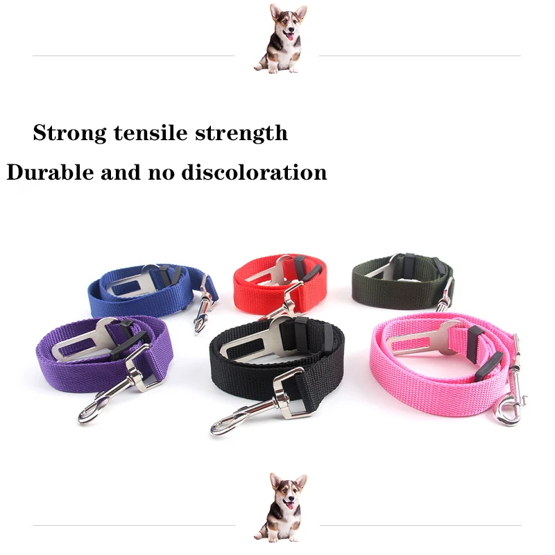 Verstellbarer Sicherheitsgurt für Haustiere (Katze/Hund) im Auto, Fahrzeug-Hundegurt mit Clip, Sicherheitsleine, Hundehalsband, Hundezubehör – Detail 9